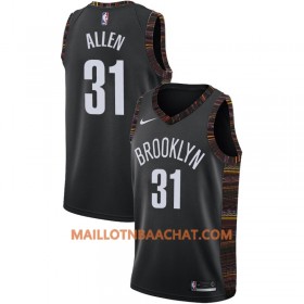 Maillot NBA Brooklyn Nets Jarrett Allen 31 2018-19 Nike City Edition Noir Swingman - Homme